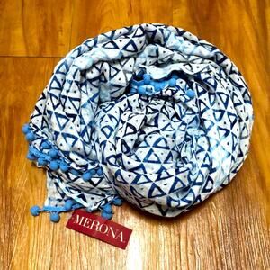 Merona Blue Diamond Blanket Scarf